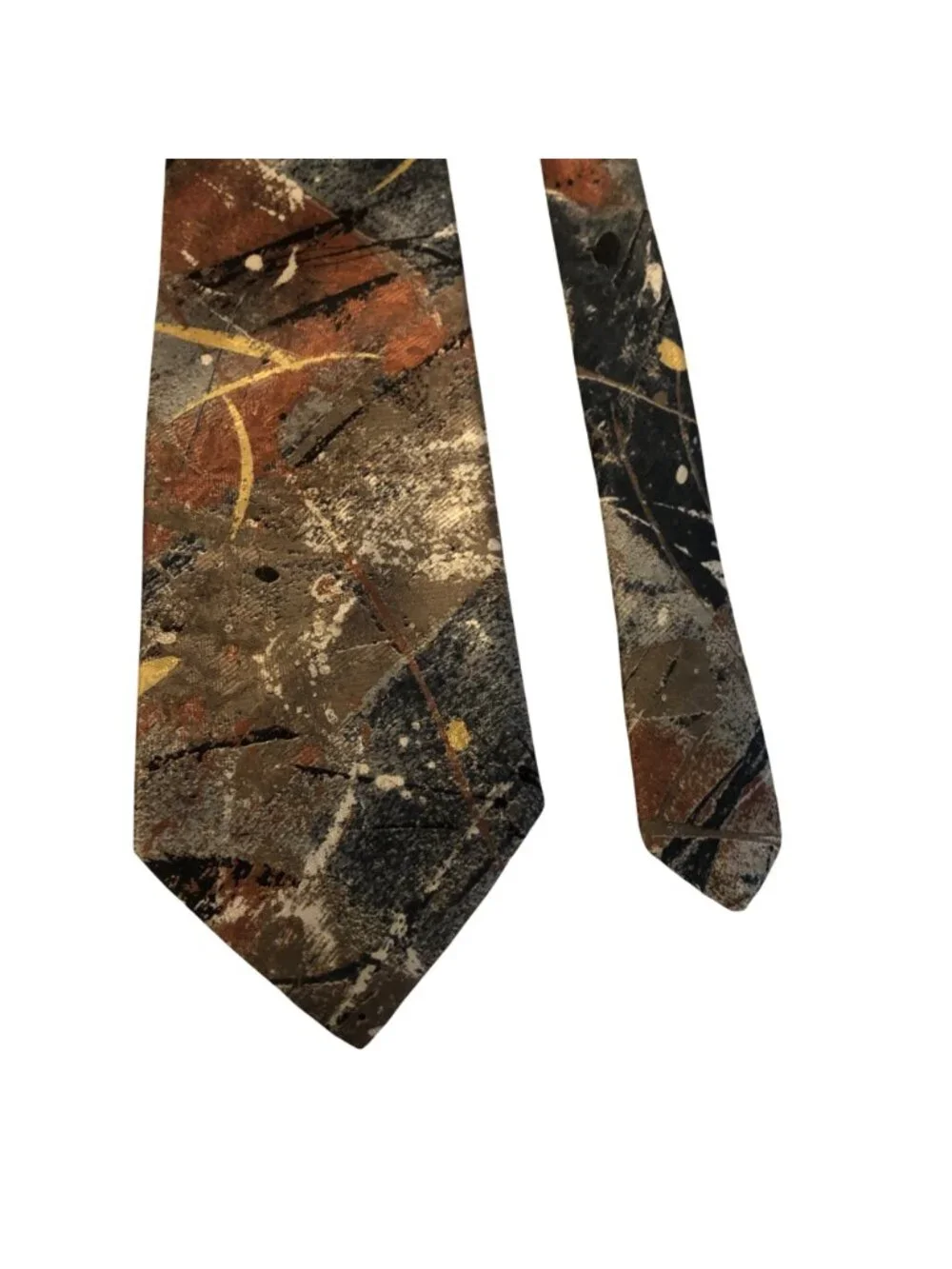 Montagu Tie Retro Abstract Multicolor Mens Necktie Accessory Office Formal Gift